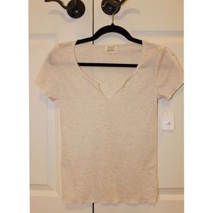 Women's Off-White Cropped Tee